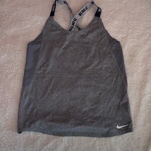 Nike Gray Performance Cross-Back Tank